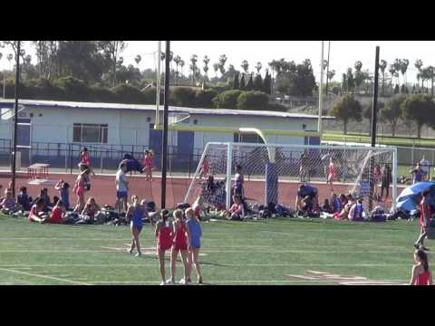 FSG 200m Heat 3 vs Fountain Valley & Newport Harbor 3-29-17 - Los Alamitos Girls
