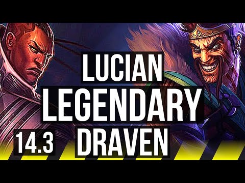 LUCIAN & Tahm vs DRAVEN & Milio (ADC) | 12/2/7, Legendary | TR Grandmaster | 14.3
