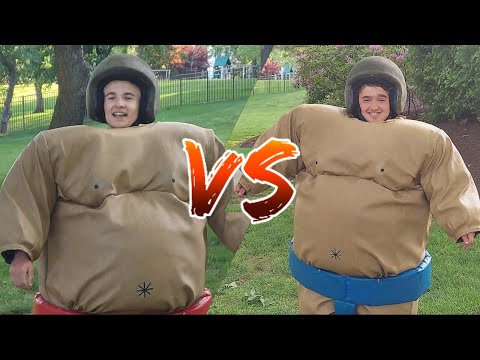 I challenged Nicky to a Sumo Wrestling battle! ft. Nicolas Pecora