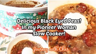 NEW YEAR BLACK EYED PEAS & RICE MADE IS SLOW COOKER! I PUT MY FOOT IN THESE! ABSOLUTELY DELICIOUS!