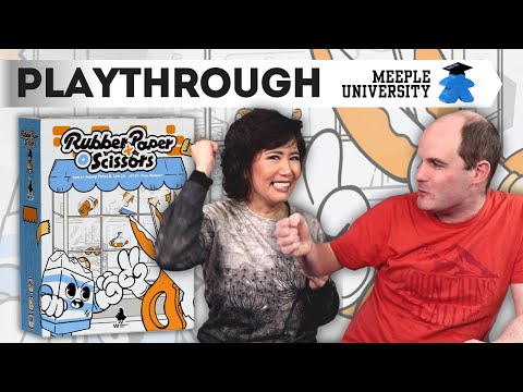 Rubber Paper Scissors - There's some light strategy to this rock paper scissors game?