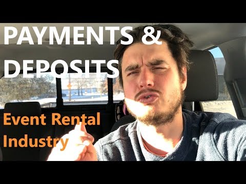 Payments & Deposits - Growing My Event Rental Business