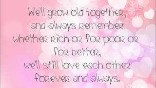 Forever and Always by Parachute (LYRICS)