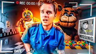 FIVE NIGHTS At Freddy's BOX FORT IRL! 3AM Fazbear Pizzeria Survival! (FNAF Movie)