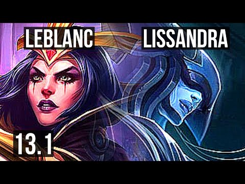LEBLANC vs LISSANDRA (MID) | 11/2/10, 1.8M mastery, 400+ games, Dominating | EUW Master | 13.1