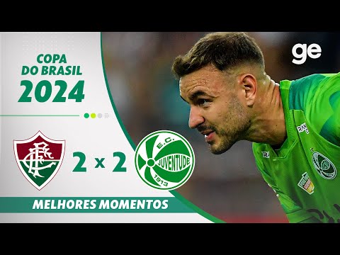Gols e lances de Fluminense x Juventude-RS