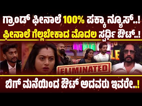 Bigg Boss Kannada Season 12 Finale Elimination ! BIgg Boss Kannada Season  12 Today Elimination