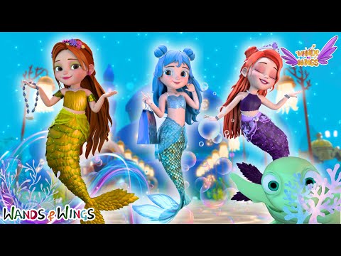 Underwater Shopping Day Out with Who?? A Surprise Guest | Dress Up Song | Wands & Wings