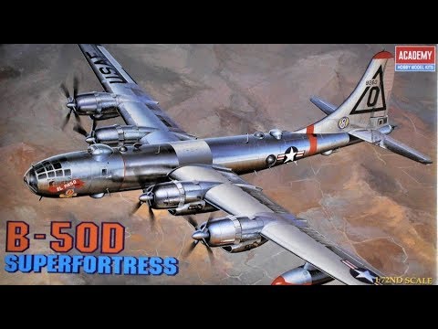 B-50D Superfortress 1:72 Scale Academy #2112  -Model Kit Build & Review