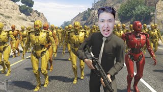 عصابة الانسان الالى فى المدينة ???? اصلانو بيجرى في الشارع