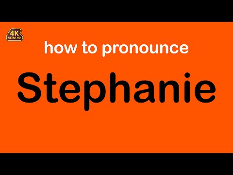 how to pronounce Stephanie correctly