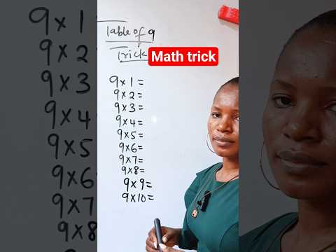 Math tricks on multiplication by 9. #maths #mathshorts #mathtricks #vedicmaths