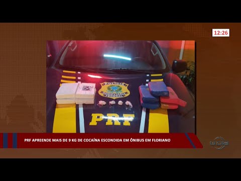 PRF apreende mais de 9 kg de Cocaína escondida em ônibus em Floriano 21 03 2023