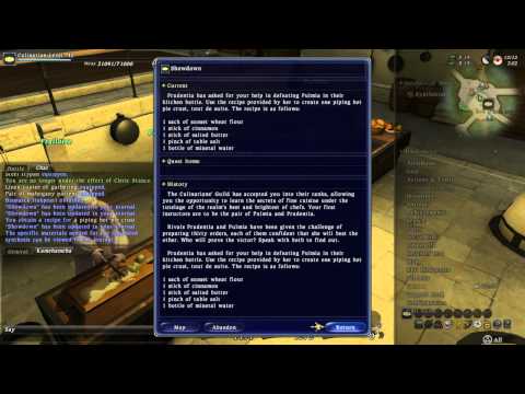 Let's Play Final Fantasy XIV [590] Showdown - Cooking Quest One