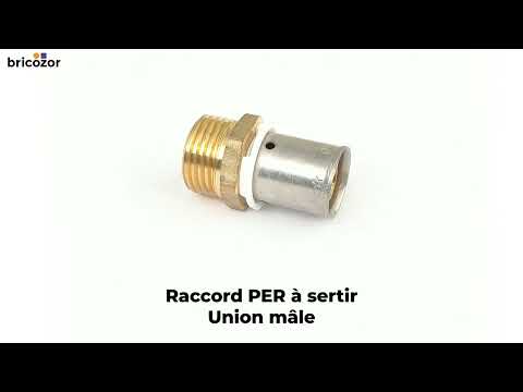 Raccord PER à sertir - Union mâle BOUTTÉ