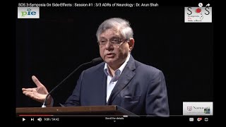 3/3 ADRs of Neurology : Dr. Arun Shah : SOS 3-Symposia On Side-Effects : Session #2