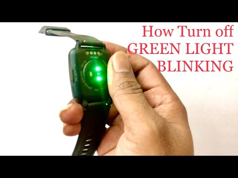 How to turn off Green Light blinking behind smartwatch || How turn off Auto HR mode in smartwatch