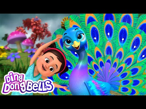 नाचे रे मोर  | Nache Re Mor | Popular Hindi Balgeet | Hindi Rhymes for Children | Ding Dong Bells