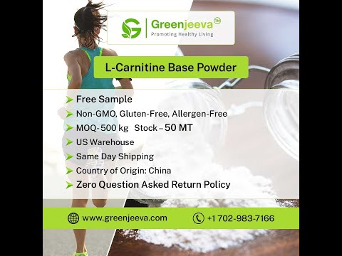 Food Grade L-Carnitine Base Powder (99.9% Assay)