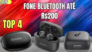 4 FONES BLUETOOTH até R$200: Qual Vale Mais a Pena em 2026? Melhores Fones Custo Benefício