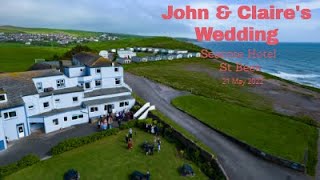 John and Claire's wedding, Seacote Hotel, St Bees