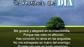 Miniatura del video: El versiculo del dia .com - Salmos 31 v7-8