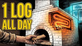 This Russian Pechka Heats Any Home 18 Hours On 1 Log  Why Banned
