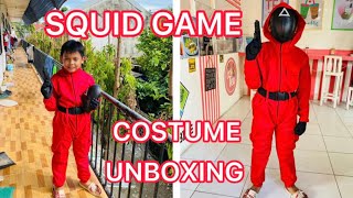SQUID GAME COSTUME FROM SHOPPE UNBOXING | SQUID GAME RED LIGHT GREEN LIGHT | SQUID GAME