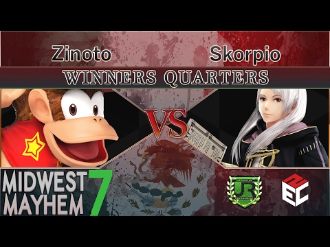 Midwest Mayhem 7 WINNERS QUARTERS - Zinoto (Diddy Kong) vs Skorpio (Robin)