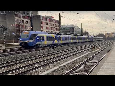München Heimaranplatz: S-Bahn München Südostbayernbahn BRB Und danke für den Lichtgruß