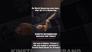 the Kinetic Boomerang is Back for 24 hours