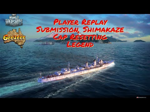 World of Warships Replay, Shimakaze, Cap Resetting Legend