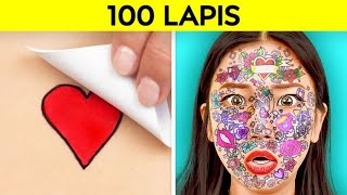 Download lagu TANTANGAN 100 LAPIS! Makeup, Hairspray, Lakban, Tato 100 Lapis Terbaik oleh 123 GO! CHALLENGE mp3 Download lagu TANTANGAN 100 LAPIS! Makeup, Hairspray, Lakban, Tato 100 Lapis Terbaik oleh 123 GO! CHALLENGE mp3