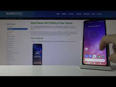 The look of boot animation on Motorola One Vision | Motorola One Vision boot process