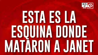 Esta es la esquina donde mataron a Janet