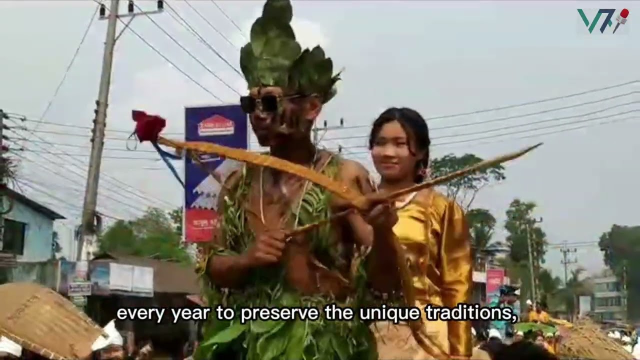 Vibrant Procession Celebrates Baisabi Festival in Khagrachari