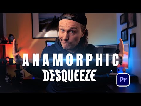 How to DESQUEEZE ANAMORPHIC VIDEO in PREMIERE PRO // 1.33X Anamorphic