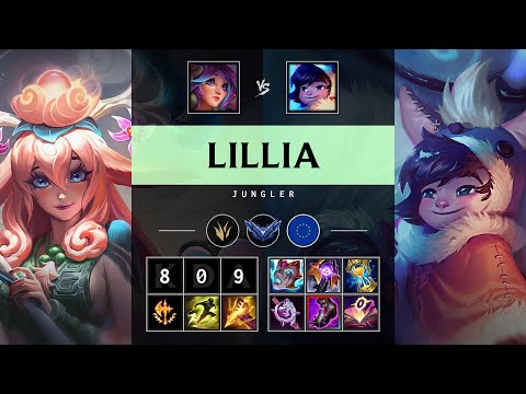 Lillia Jungle vs Nunu & Willump - EUW Diamond Patch 25.09
