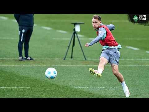 Tore fallen & Torhüter fliegen! Werder Bremen schießt sich fürs Spiel gegen VfB Stuttgart warm!