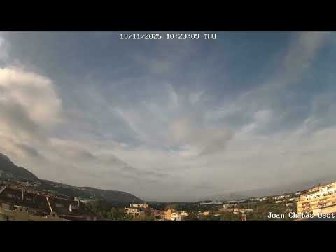 📽️ Time-lapse 13 de novembre... #Dénia 👣🍁🍂👣