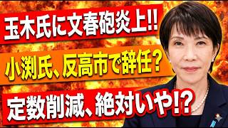 【政界激震】玉木代表に文春砲直撃で永田町騒然…小渕優子「税調辞任」報道の真意と定数削減を絶対阻止したい勢力の正体！