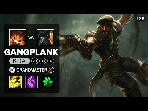 Gangplank Top vs Gnar - KR Grandmaster - Season 12 Patch 12.5