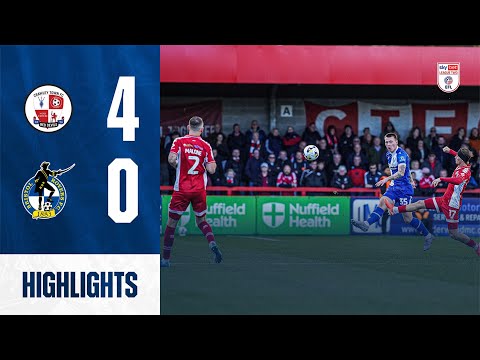 Highlights | Crawley Town 4-0 Bristol Rovers