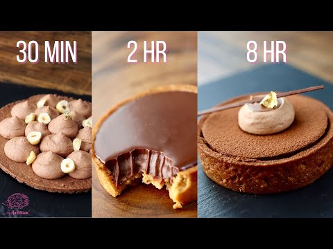 30-minute vs. 2-hour vs. 8-hour Chocolate Tart | 濃厚チョコタルト