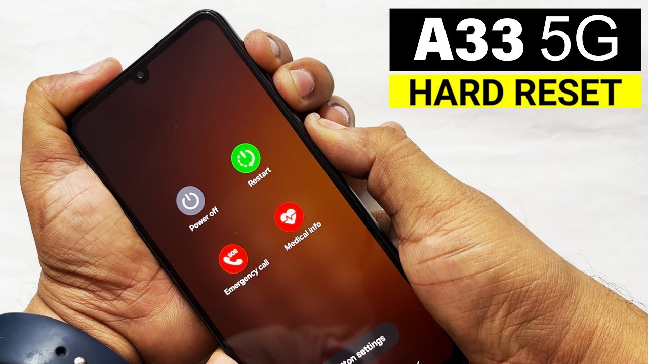Format Samsung Galaxy A33 5G | Hard Reset/ Factory Reset