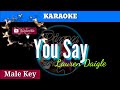 You Say by Lauren Daigle ( Karaoke : Male Key)
