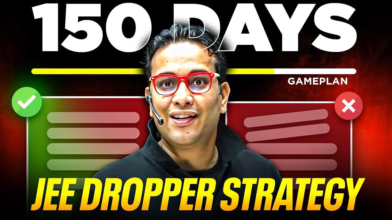 Can I clear JEE if I start now?😭| 150 Days DROPPER STRATEGY | JEE 2025