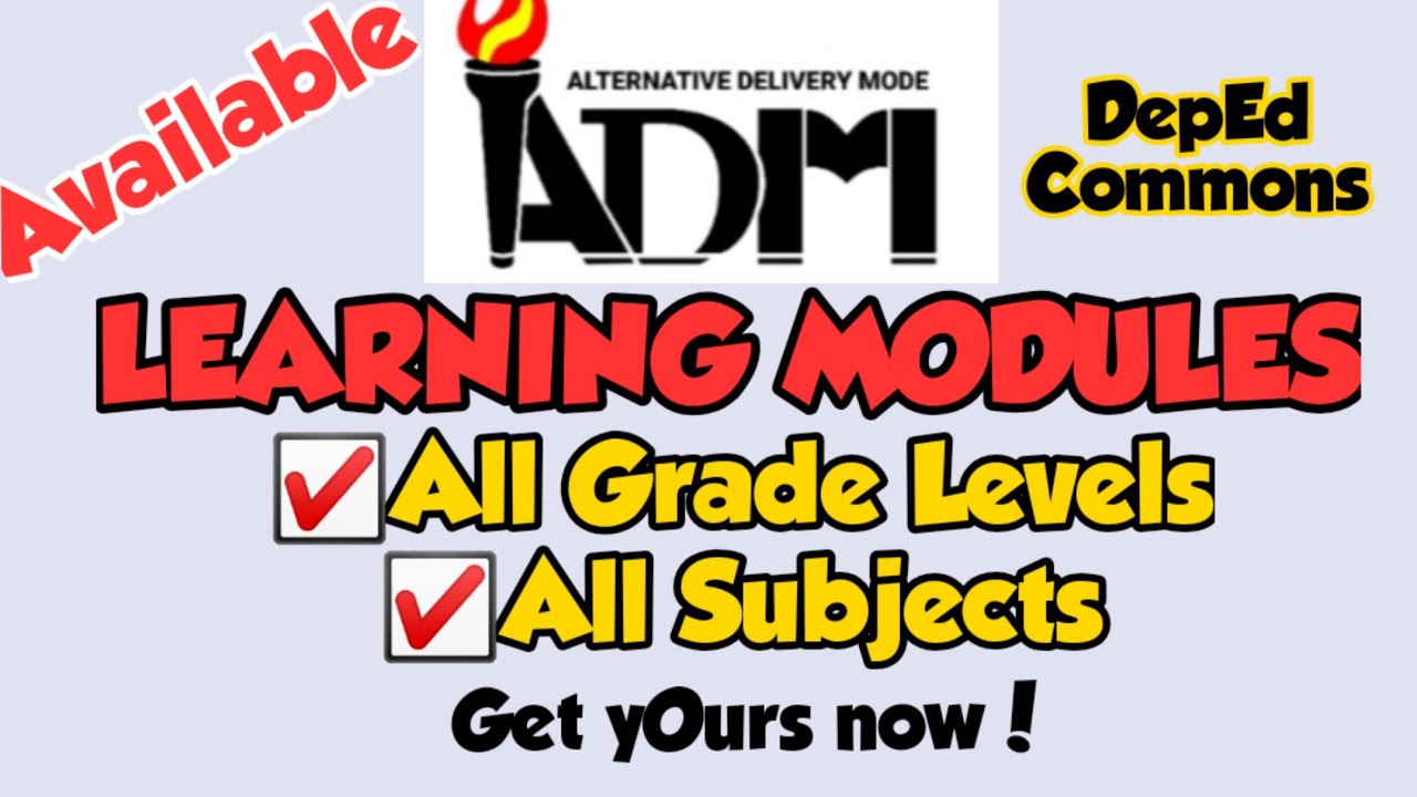 DEPED LEARNING MODULES FOR ALL GRADE LEVELS READY TO DOWNLOAD | DEPED ADM | Eugene Waraynon