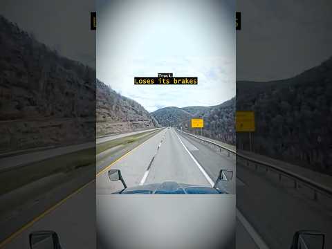 Truck’s brakes fail in highway