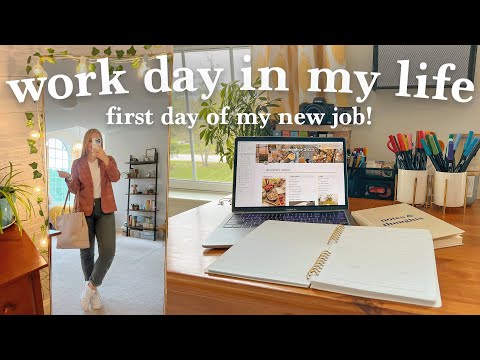 MY FIRST DAY OF WORK AT MY BIG GIRL JOB 💼 prepping for work & starting a new job! | Charlotte Pratt